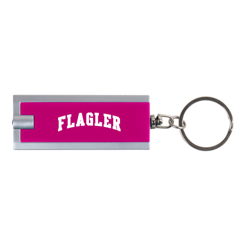  Turbo Pink Flashlight Key Holder - Flagler Arched