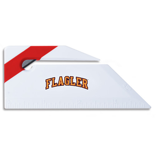  Angled Red Stripe Letter Opener - Flagler Arched