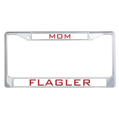  Mom Metal License Plate Frame in Chrome - Mom