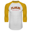 Thumbnail image for  White/Gold Raglan Baseball T Shirt