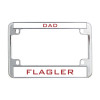 Thumbnail image for  Metal Motorcycle License Plate Frame in Chrome