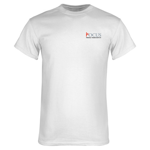 White T Shirt-Focus Logo