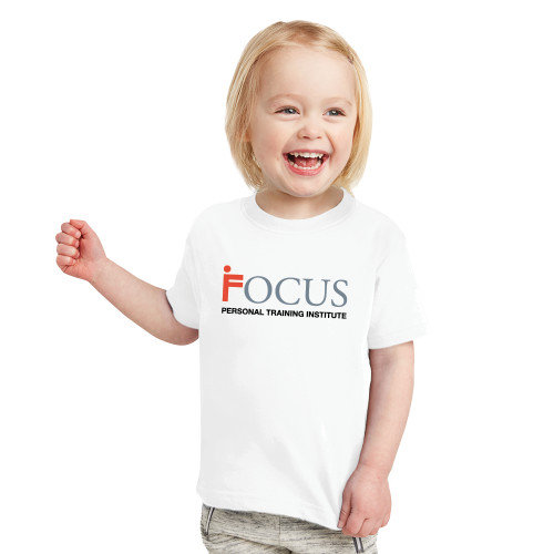 Toddler White T Shirt-Focus Logo