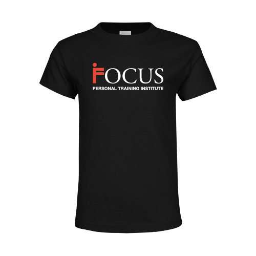 Youth Black T Shirt-Focus Logo