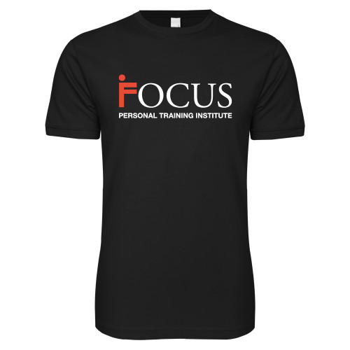 Next Level Black SoftStyle T Shirt-Focus Logo