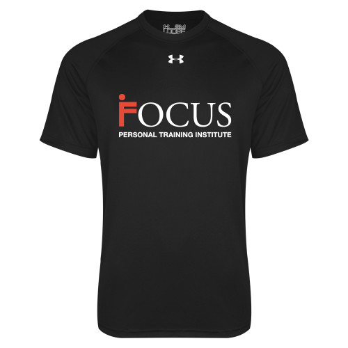 Under Armour Black Tech Tee-Focus Logo