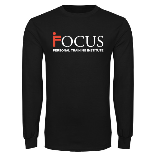 Black Long Sleeve T Shirt-Focus Logo