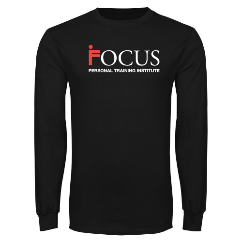 Black Long Sleeve T Shirt-Focus Logo