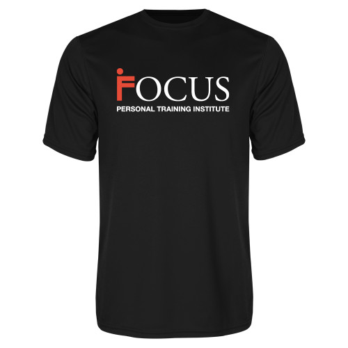 Black Performance Tee-Focus Logo