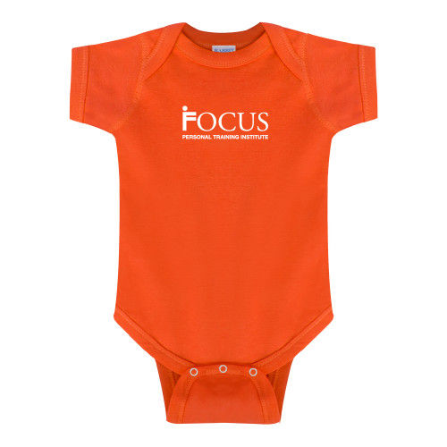 Orange Infant Onesie-Focus Logo