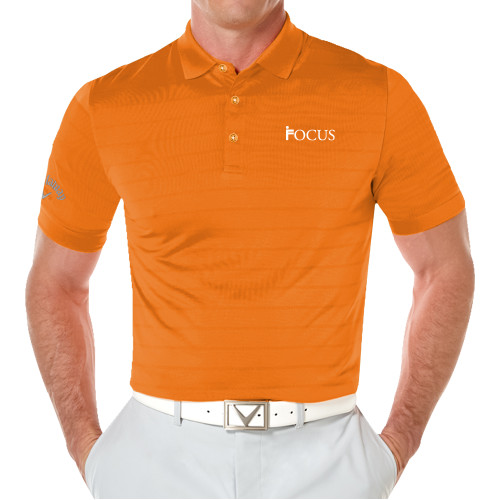 Callaway Orange Opti Vent Polo-Focus Logo