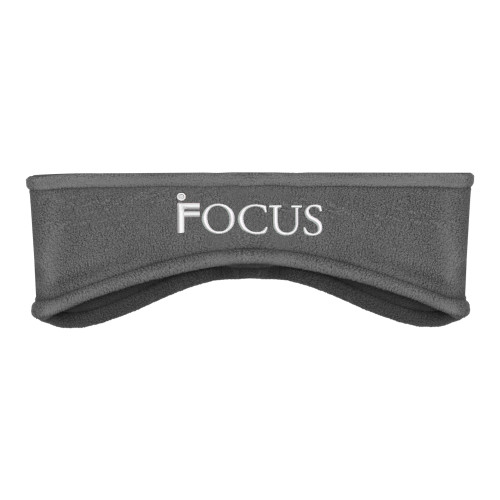 Charcoal Stretch Fleece Headband-Focus Logo