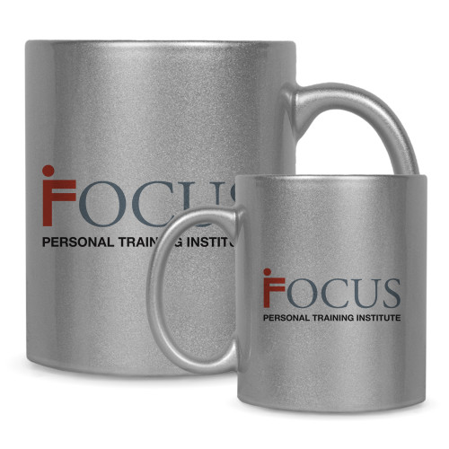 Full Color Silver Metallic Mug 11oz-Focus Logo