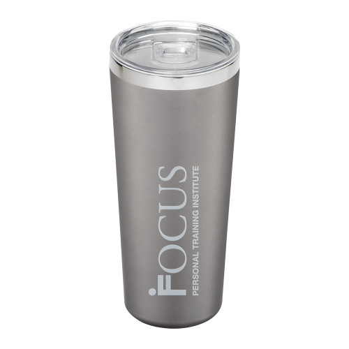 Thor Vacuum Insulated Grey Tumbler 22oz-Focus Logo Engraved