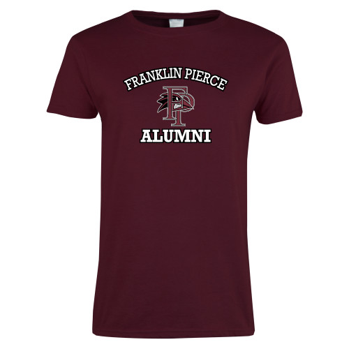  Womens Maroon Short Sleeve Tee - Alumni