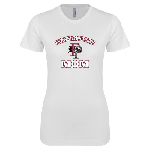  Next Level Womens White Boyfriend Tee - Mom