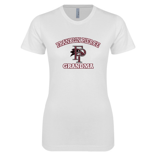  Next Level Womens White Boyfriend Tee - Grandma