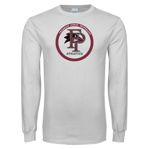  White Long Sleeve T Shirt - FP Athletics Circle
