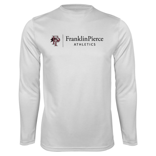  White Performance Long Sleeve Shirt - FP Athletics Horizontal