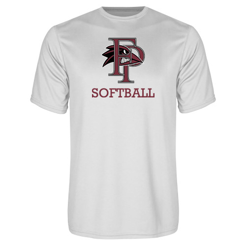  White Performance Tee - Softball