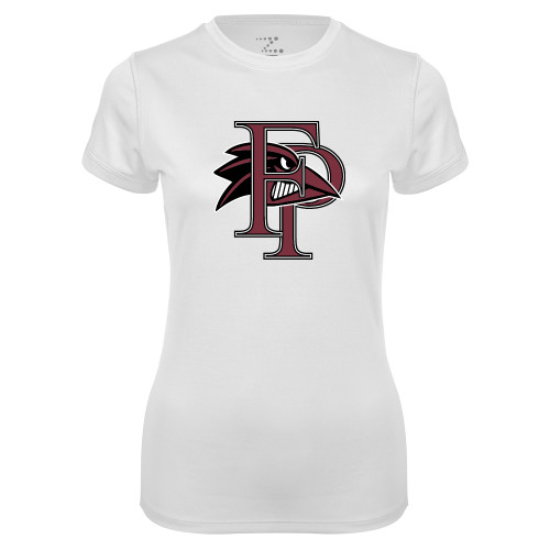  Womens White Performance Tee - Athletic FP