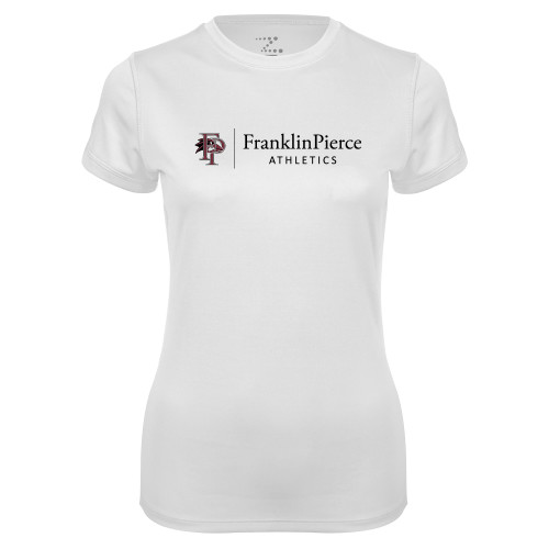 Womens White Performance Tee - FP Athletics Horizontal