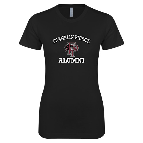  Next Level Womens Black Boyfriend Tee - Alumni