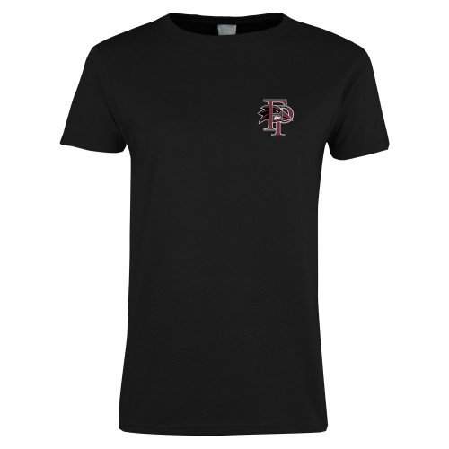  Womens Black Short Sleeve Tee - Athletic FP