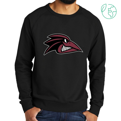  Allmade Black Organic French Terry Crewneck Sweatshirt - Raven Head