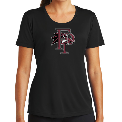 Womens Black Performance Tee - Athletic FP