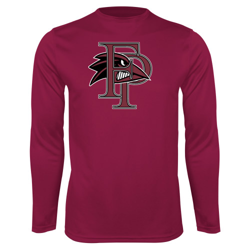  Maroon Performance Long Sleeve Shirt - Athletic FP