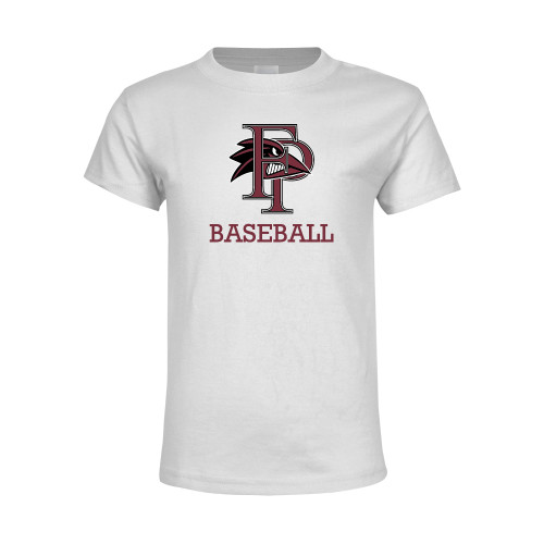  Youth White T Shirt - Baseball