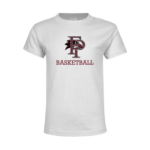 Youth White T Shirt - Basketball