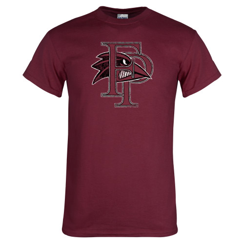  Maroon T Shirt - Athletic FP Distressed