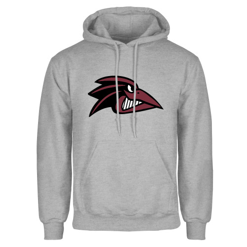  Grey Fleece Hoodie - Raven Head