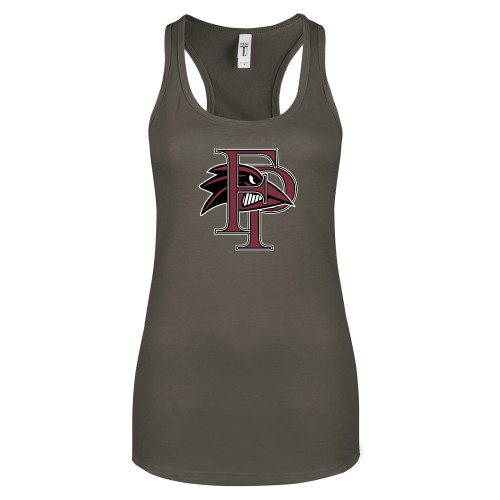  Next Level Womens Charcoal Racerback Tank - Athletic FP