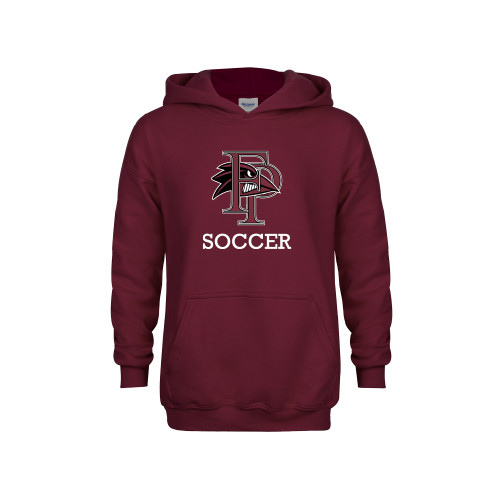  Youth Maroon Fleece Hoodie - Soccer