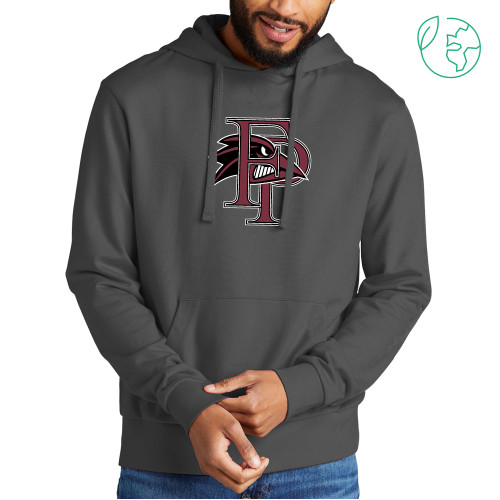  Allmade Dark Grey Organic French Terry Pullover Hoodie - Raven Head
