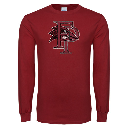  Cardinal Long Sleeve T Shirt - Athletic FP Distressed