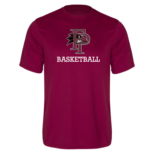  Maroon Performance Tee - Basketball