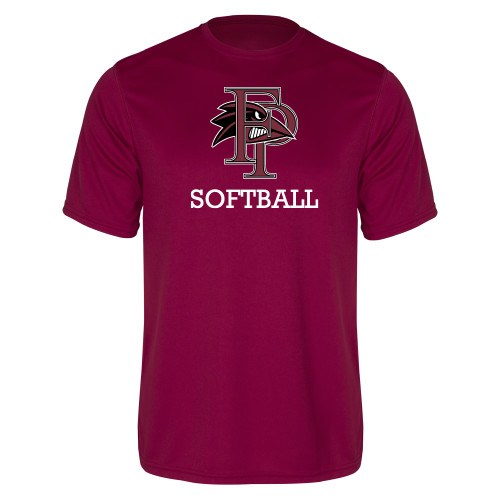  Maroon Performance Tee - Softball