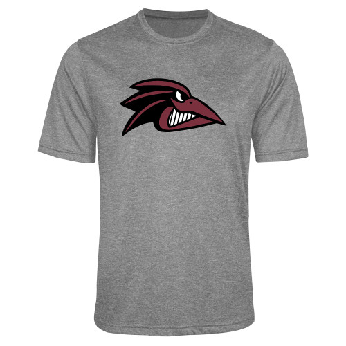  Grey Heather Performance Contender Tee - Raven Head