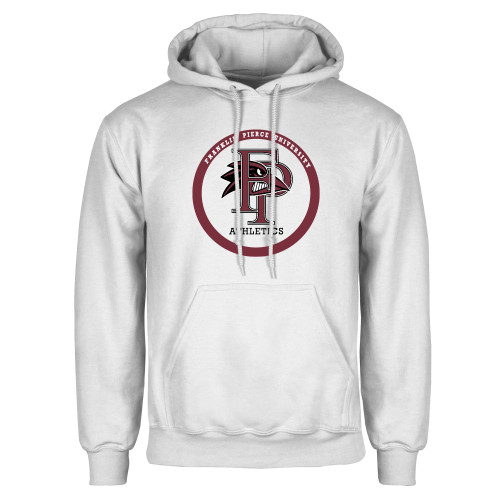  White Fleece Hoodie - FP Athletics Circle