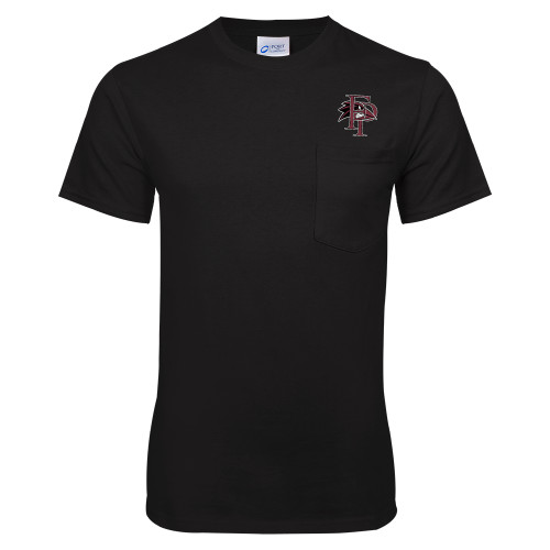  Black T Shirt w/Pocket - Athletic FP