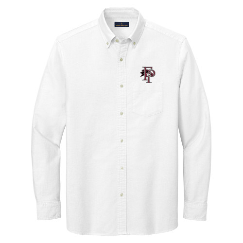  Brooks Brothers Mens White Casual Oxford Cloth Shirt - Athletic FP