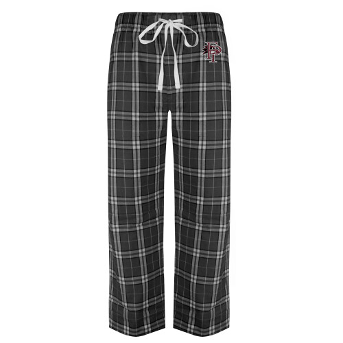  Black/Grey Flannel Pajama Pant - Athletic FP