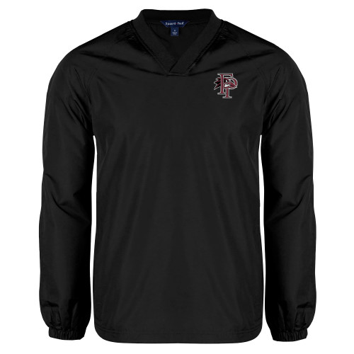  Black V Neck Raglan Windshirt - Athletic FP
