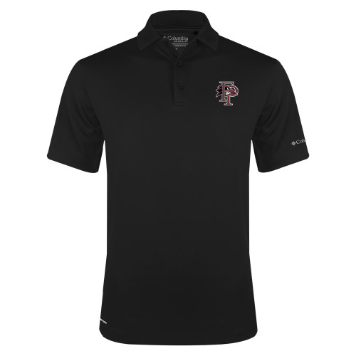  Columbia Black Omni Wick Drive Polo - Athletic FP