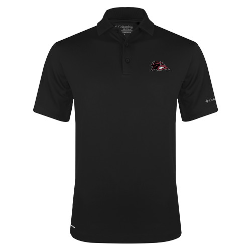  Columbia Black Omni Wick Drive Polo - Raven Head