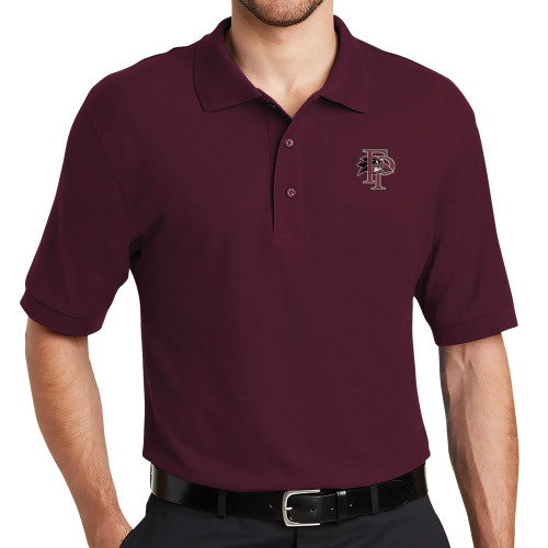  Maroon Silk Touch Polo - Athletic FP